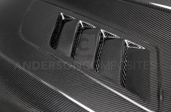 2015 - 2017 MUSTANG DOUBLE SIDED CARBON FIBER RAM AIR HOOD