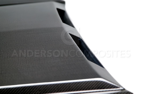 2015 - 2017 MUSTANG DOUBLE SIDED CARBON FIBER RAM AIR HOOD