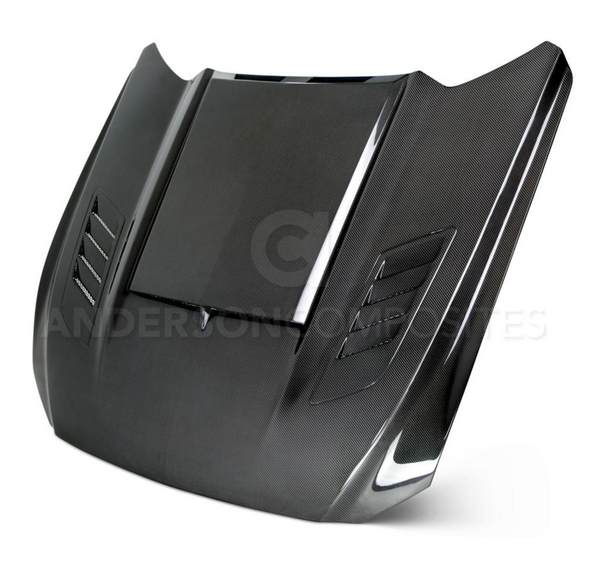 2015 - 2017 MUSTANG DOUBLE SIDED CARBON FIBER RAM AIR HOOD