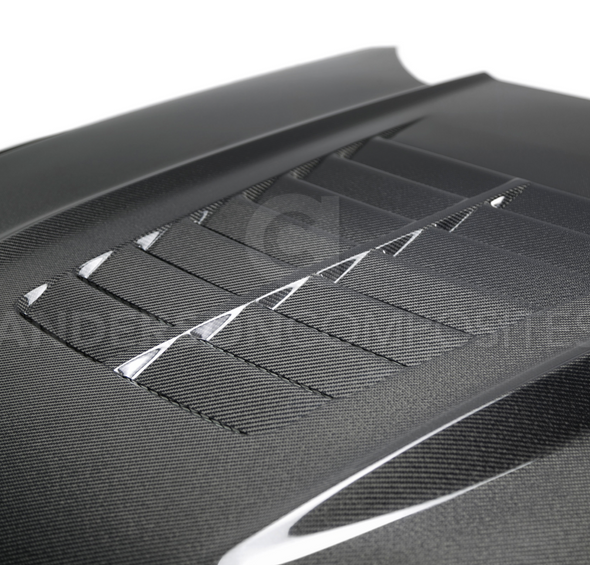 2015 - 2017 FORD MUSTANG DOUBLE SIDED TYPE-GT5 CARBON FIBER HOOD