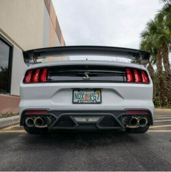 Corsa Performance 3" Dual Mode Sport / Extreme Catback Exhaust System with Double Helix X Pipe - 4" Polished Tips (2020 5.2L Shelby GT500)