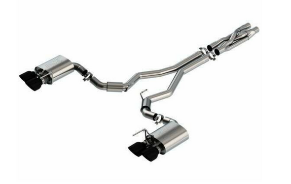 Borla ATAK 3" Cat-Back Exhaust with quad 5" Black tips (2020 Shelby GT500) - 140837BC