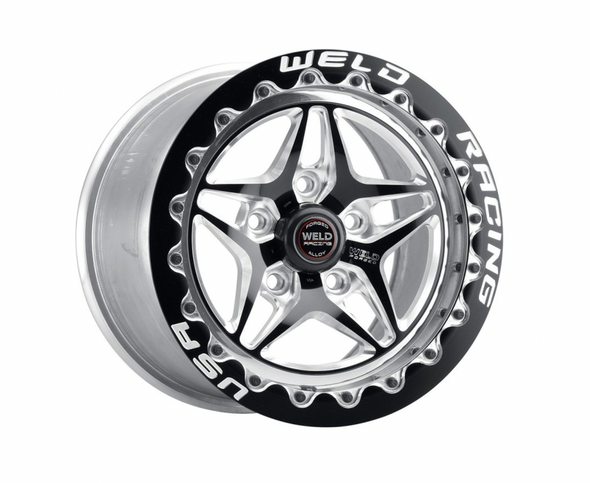 WELD 17X10 S81 BEADLOCK BLACK CENTER REAR WHEEL (15-20 MUSTANG GT W/BREMBO) 81LB7100A80F