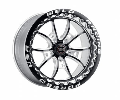 WELD 15X9 S80 BEADLOCK POLISHED REAR WHEEL (15-20 MUSTANG GT NON BREMBO) 80MP509A65F