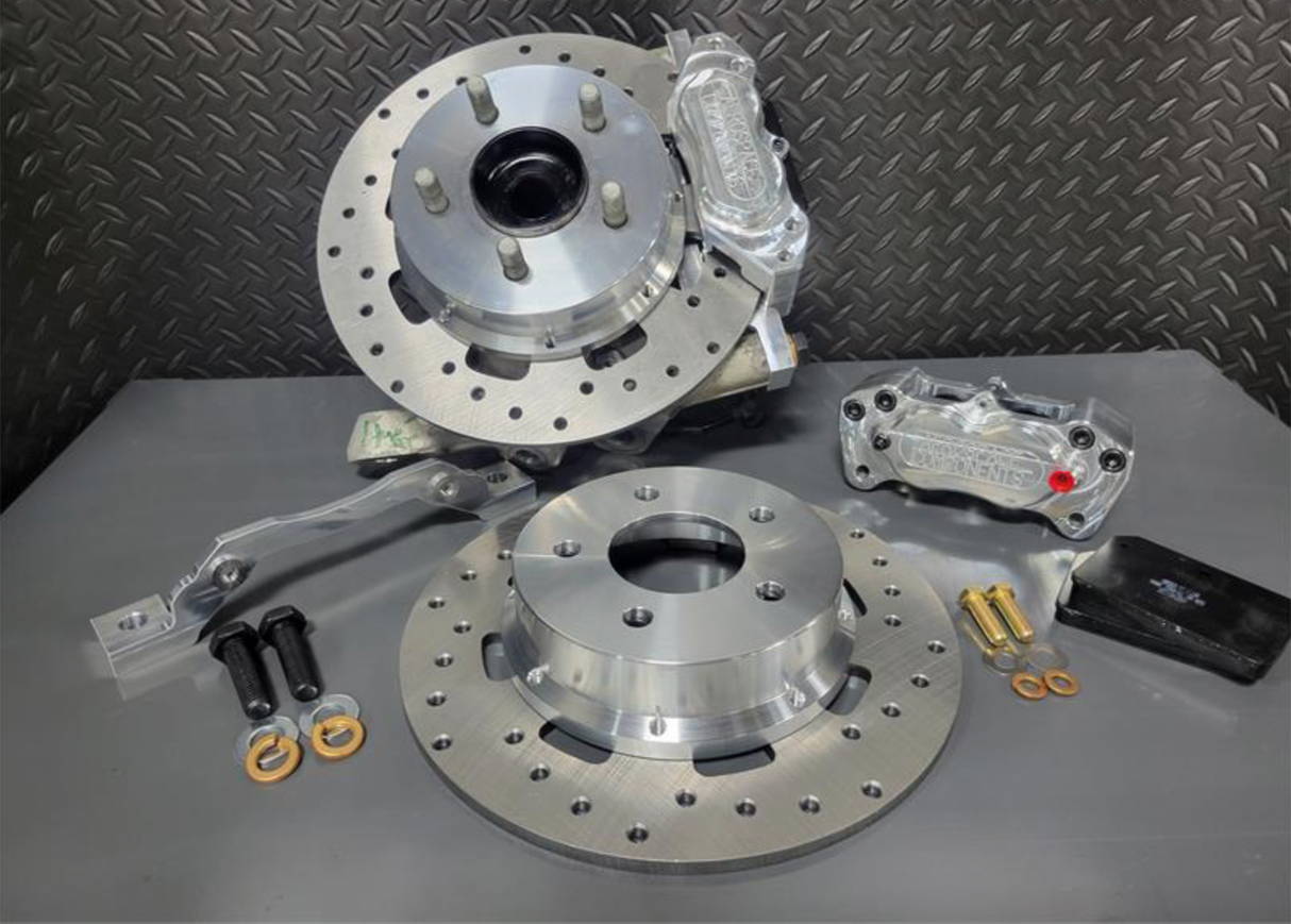4 Piston Heavy Duty Front Drag Race Kit 15-23 Mustang GT350