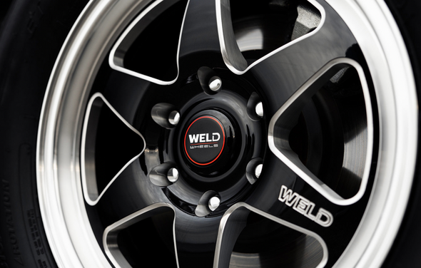 WELD Ventura 6 Drag Gloss Black Wheel with Milled Spokes 17x10 | 6x135BC | +42 Offset | 7.25 Backspacing - S15670089P42