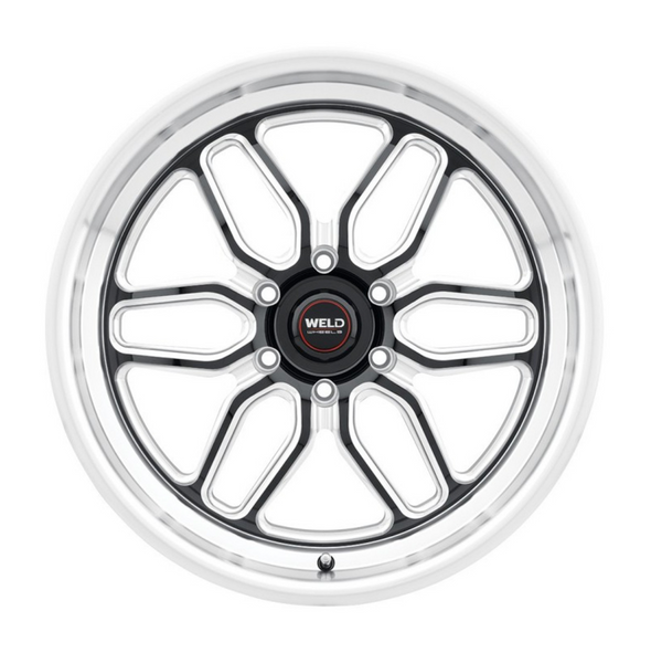 WELD Laguna 6 Drag Gloss Black Wheel with Milled Spokes 17x7 | 6x135BC | +20 Offset | 4.80 Backspacing - S15377089P20