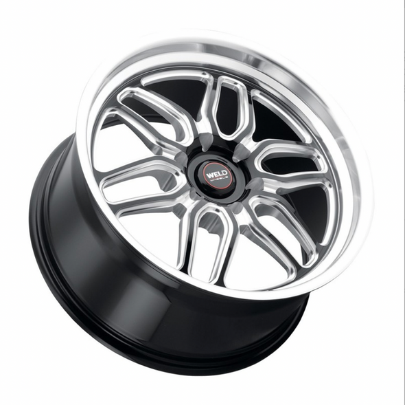 WELD Laguna 6 Drag Gloss Black Wheel with Milled Spokes 17x10 | 6x135BC | +42 Offset | 7.25 Backspacing - S15370089P42