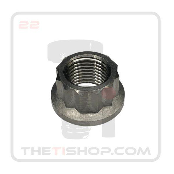 Ti Flanged 12 Point Nut M14 - 1.5