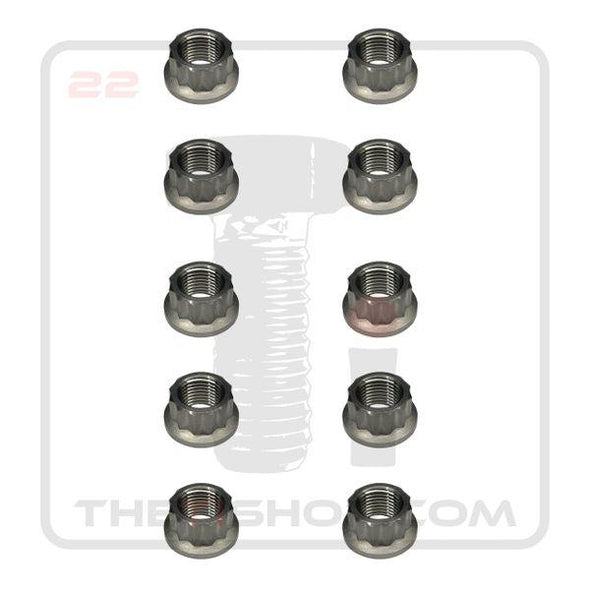 Ti Flanged 12 Point Nut M12 - 1.5
