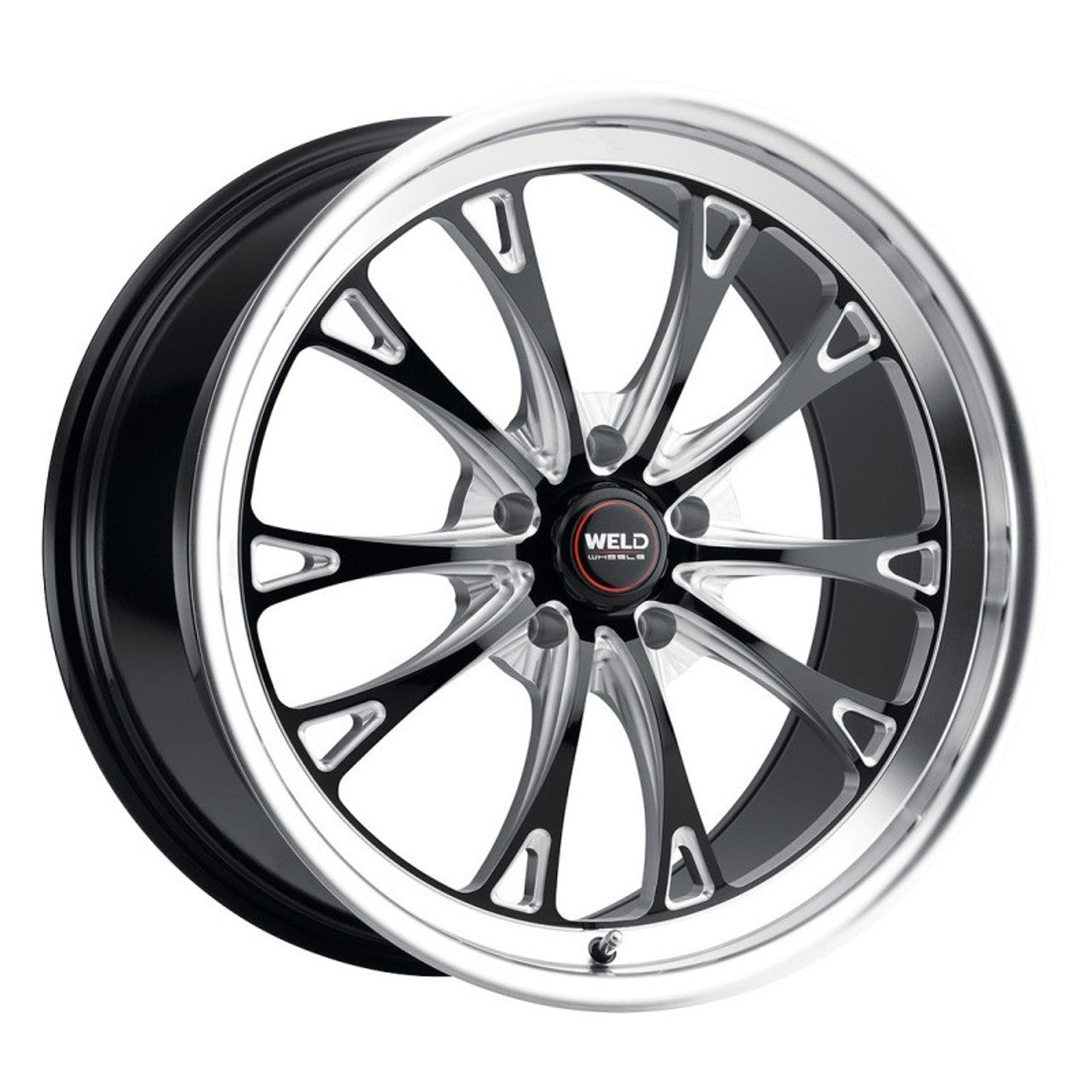 WELD Belmont Drag Gloss Black Wheel with Milled Spokes 18x5