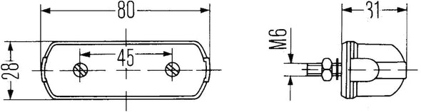 Hella Lamp K Black 2Ka