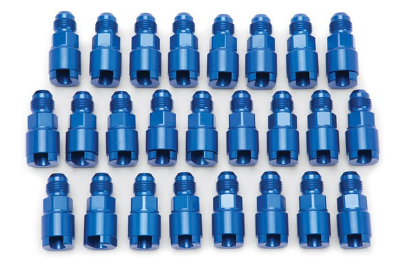 Russell Performance Adapter -6 AN Male to 5/16in Quick Disconnect Screw - Blue (Bulk Pkg 25)