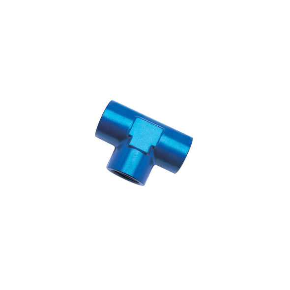 Russell Performance 1/4in Female Pipe Tee Fitting (Blue)