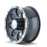 ION Type 174 15x8 / 5x127 BP / -27mm Offset / 83.82mm Hub Black/Machined Wheel