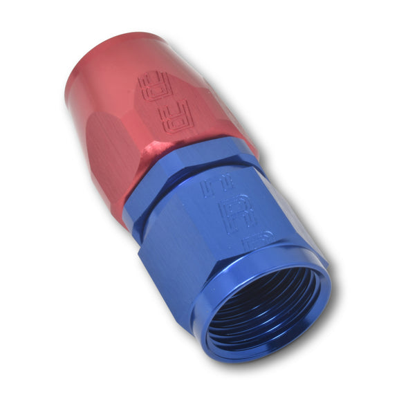Russell Performance -20 AN Red/Blue Straight Full Flow Hose End