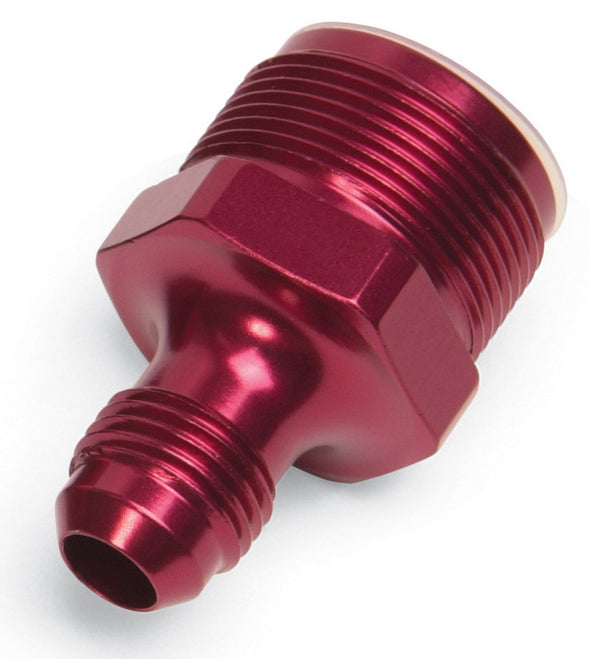 Russell Performance 1in-20 x 6 AN Male Flare Adapter (66-89 Edelbrock Q-Jets/75-89 Stock Q-Jets)