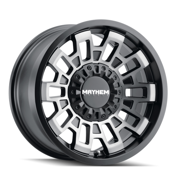 Mayhem 8113 Cortex 20x9 / 8x170 BP / 0mm Offset / 125.2mm Hub Matte Black w/ Dark Tint Wheel