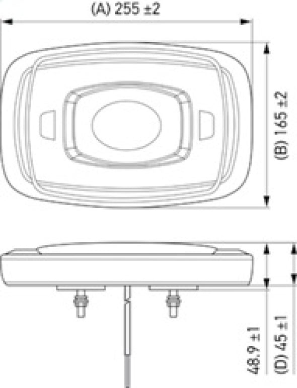 Hella L/Bar Mini 10In Led (Mv Fxd Amber Lens)