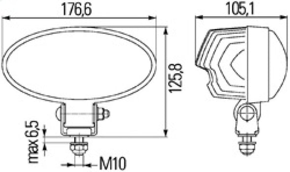 Hella Work Lamp Na 0Gr Md1224 Dt Ov90 1Gb