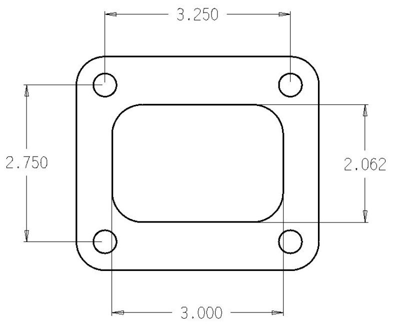 Cometic Turbo FLG T4 Garrett Exh Inlet .010in Exhaust Gasket