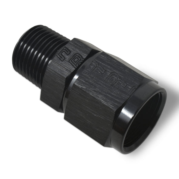 Russell Performance Straight AN Female to Male NPT (Black)