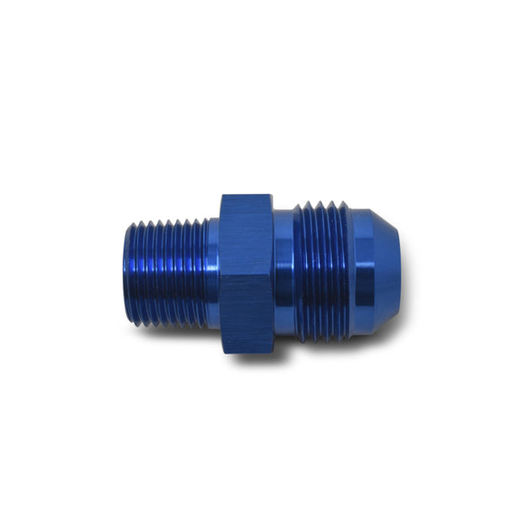 Russell Performance -8 AN to 1/2in NPT Straight Flare to Pipe (Blue)