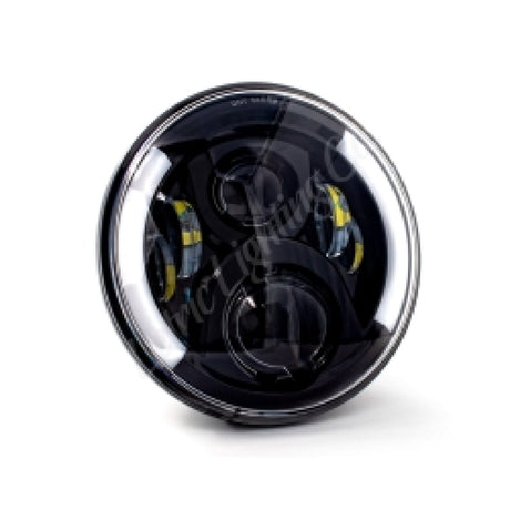 Letric Lighting 7in Integrated W/Switchbacks Turn Signal Black