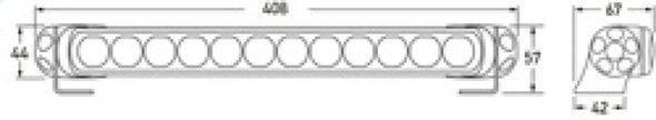 Hella LED Lamp Light Bar 9-34V 350/16in PEN MV ECE