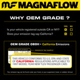 MagnaFlow Direct Fit Catalytic Converter 2016 Mustang GT350 5.2L Underbody