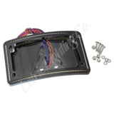 Letric Lighting 04-13 Sportster Perfect Plate Light Black Curved License Plate Frame