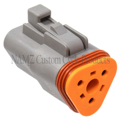 NAMZ Deutsch DT Series 3-Wire Plug & Wedgelock - Grey (HD 72133-94GY)