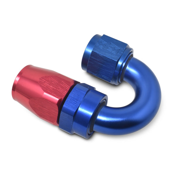 Russell Performance -12 AN Red/Blue 180 Degree Full Flow Swivel Hose End (With 1-1/8in Radius)