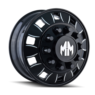 Mayhem 8180 BigRig 24.5x8.25 / 10x285.75 BP / 168mm Offset / 220.1mm Hub Inner Black Wheel