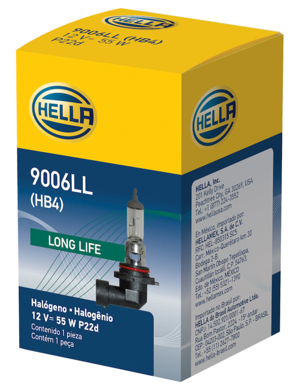 Hella Bulb 9006/HB4 12V 55W P22d T4 LONGLIFE