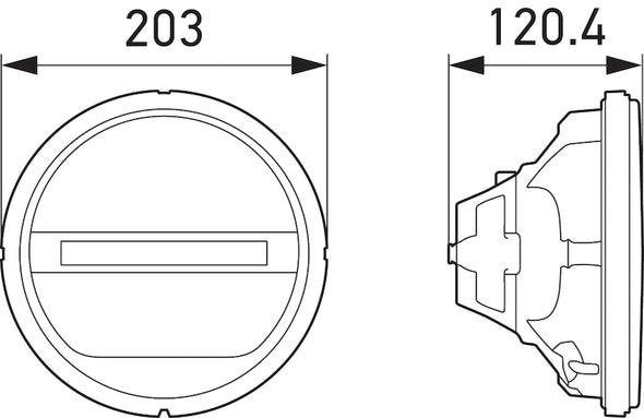 Hella Headlamp INSERT GR 1F8