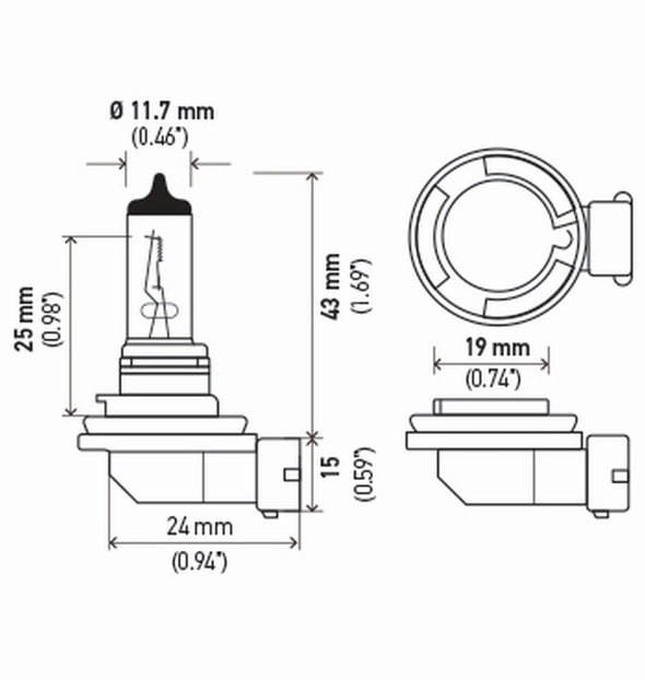 Hella Bulb H8 12V 35W Pgj191 T4 (2)