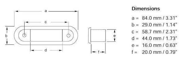 Hella Step Lamp 1X2 WHITE MD12/24 SS RIM 2XT