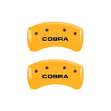 MGP Rear set 2 Caliper Covers Engraved Rear GT350 Shelby & Cobra Black finish silver ch