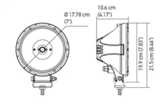 Hella Value Fit 7in Light - Driving Beam