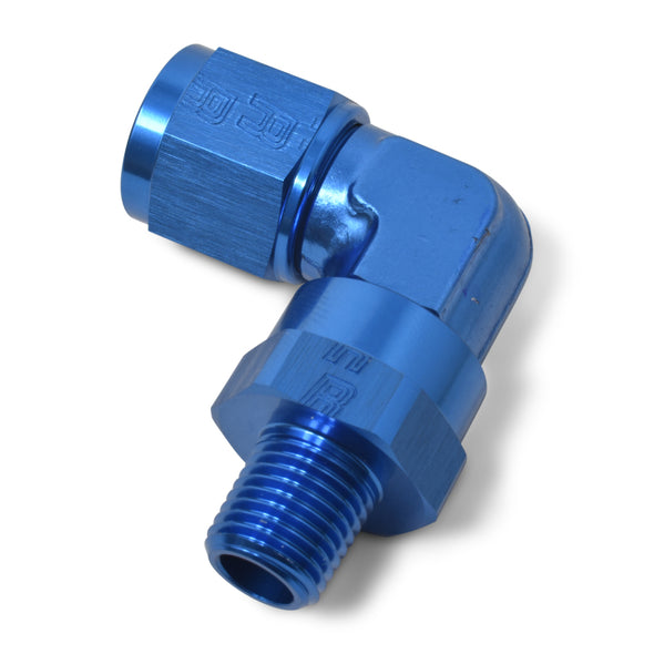 Russell Performance -12 AN 90 Degree Female to Male 1/2in Swivel NPT Fitting