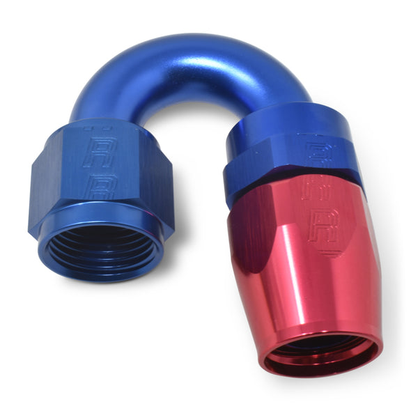 Russell Performance -12 AN Red/Blue 180 Degree Full Flow Swivel Hose End (With 1-1/8in Radius)