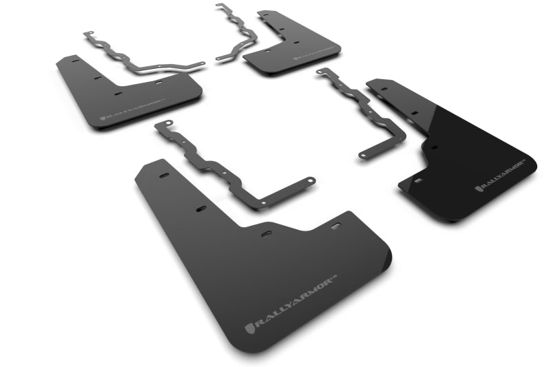 Rally Armor 20-25 Ford Puma ST Black Mud Flap w/Grey Logo