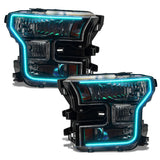 Oracle 15-17 Ford F-150 Dynamic RGB+A Pre-Assembled Headlights Halogen - Blk Edition -