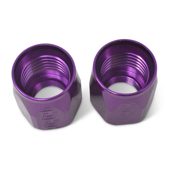 Russell Performance 2-Piece -8 AN Anodized Full Flow Swivel Hose End Sockets (Qty 2) - Purple