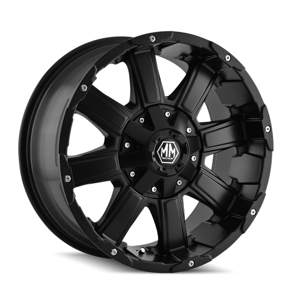 Mayhem 8030 Chaos 18x9 / 5x127 BP / 18mm Offset / 87mm Hub Matte Black Wheel