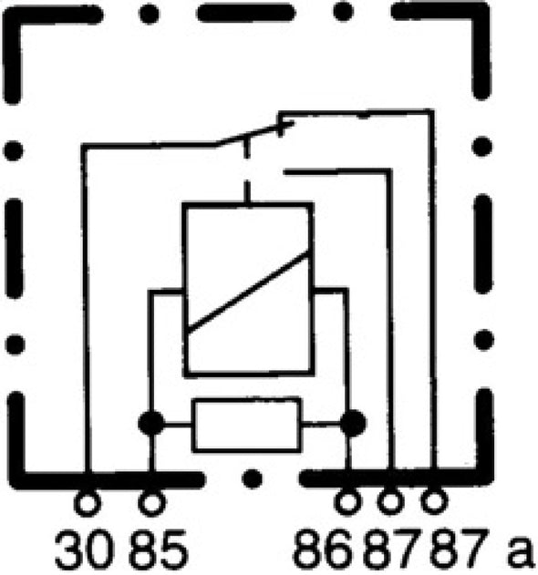 Hella Relay Micro Iso 5 Pole 12V Spst Res