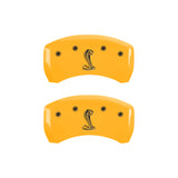 MGP Rear set 2 Caliper Covers Engraved Rear MGP Yellow finish black ch