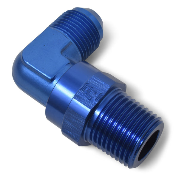 Russell Performance -8 AN 90 Degree Male to Male 1/4in Swivel NPT Fitting