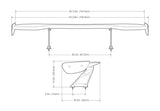Seibon Universal GT Style Carbon Fiber Rear Spoiler
